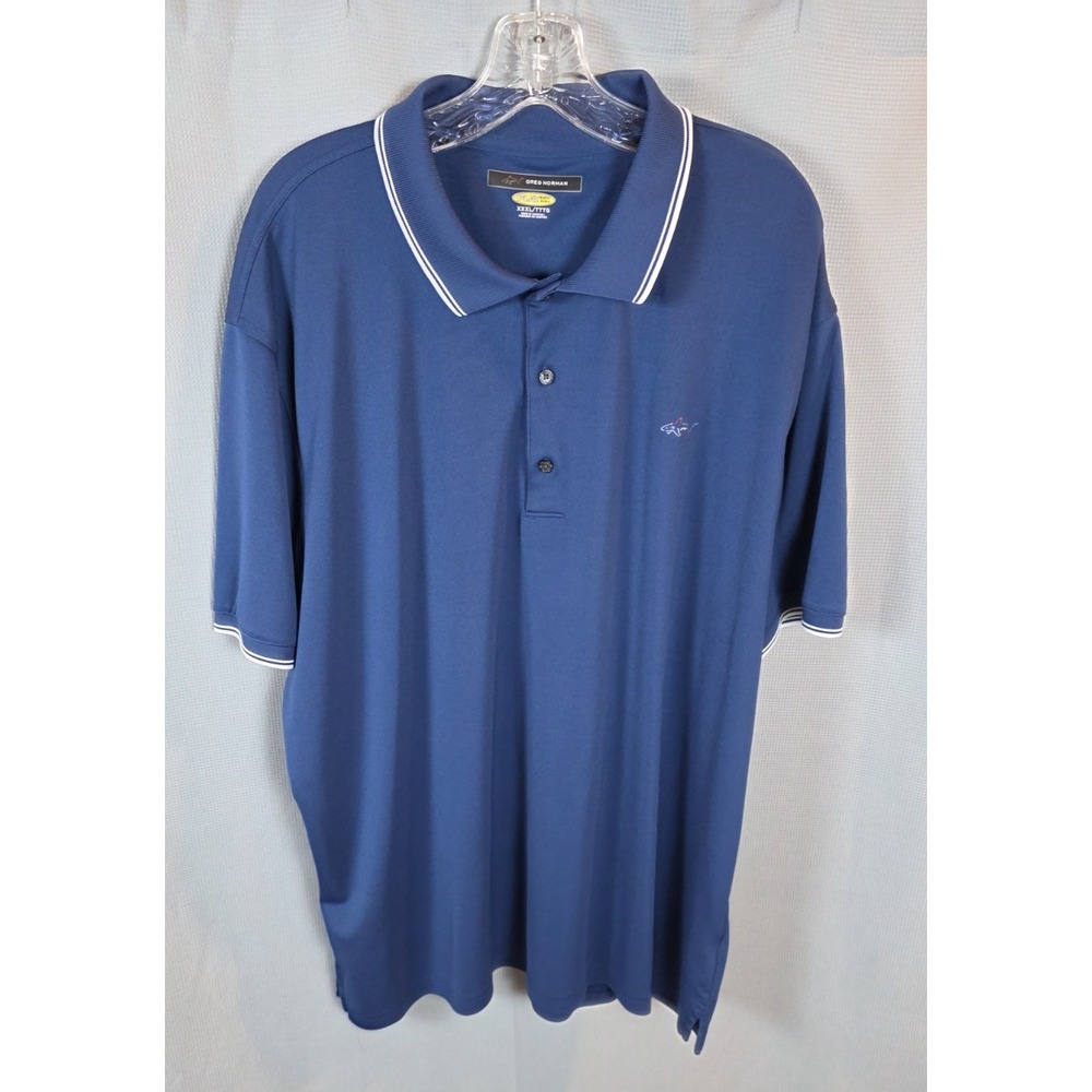 Greg Norman Golf Polo Shirt Mens Size‎ XXXL Play Dry Short Sleeve Blue